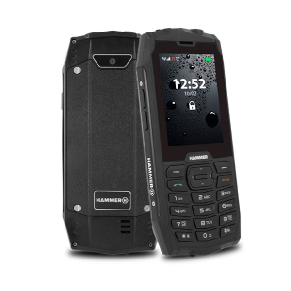 Myphone hammer 4 negro móvil resistente ip68 dual sim 2.8'' tft cámara bluetooth radio fm